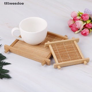 *tttwesdoe* bamboo cup mat tea accessories table placemats coaster home kitchen decor hot sell