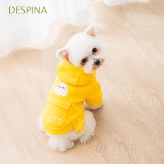despina sudaderas con capucha de gato amarillo azul trajes para mascotas ropa cómoda tela suave para mascotas pequeñas y medianas con sombrero estilo cartón abrigos para perros/multicolor