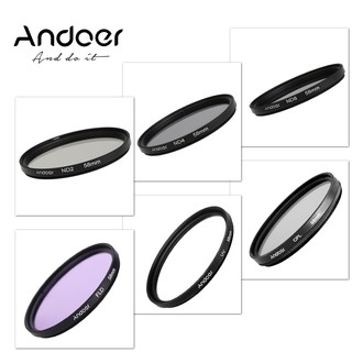 Andoer 58mm UV+CPL+FLD+ND(ND2 ND4 ND8) Kit de filtro de fotografía ultravioleta Circular polarizado Fl (4)