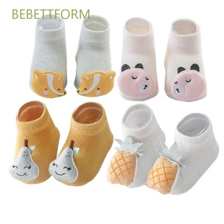 BEBETTFORM Soft Cotton Baby Socks Accessories Anti Slip Floor Newborn Socks New Infant Autumn Winter 6-12 month Cartoon Animal