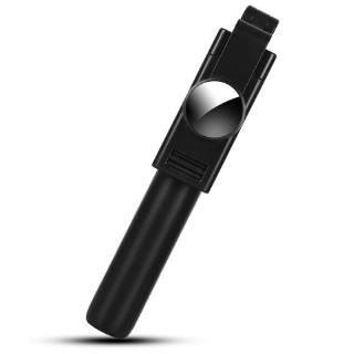 Mini monopie negro plegable inalámbrico Bluetooth Selfie Stick con trípode estable