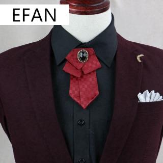 Los hombres de rendimiento pajarita de gama alta de moda de lazo de la moda de la tendencia de la estrella de la corbata de diamantes de imitación Collar flor traje accesorios (6)