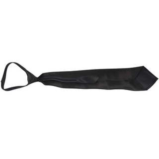 [venta caliente] corbata De Poliéster negra Lisa para hombre (4)