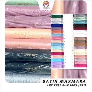 ¡Completa! Satén Maxmara Lux liso 100% seda pura Original Premium/Maxmara importación Silky Ori