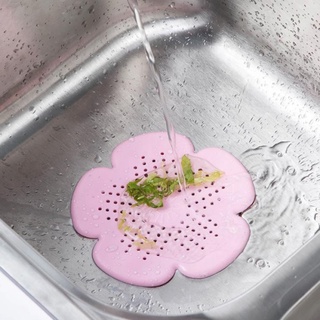 flor de cerezo hogar living piso drenaje tapón de pelo baño catcher fregadero colador (4)