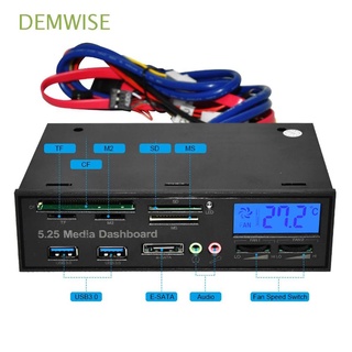 DEMWISE ESATA MS CF TF SD Chasis panel Frontal Audio Multifunción Unidad Óptica bit Head set micro Teléfono 5.25 Pulgadas HUB USB3.0 Lector De Tarjetas