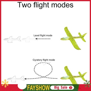 [fay] 48cm juguete De Espuma De avión Luminoso/juguete De Manouvendo Para lanzar/niños (3)