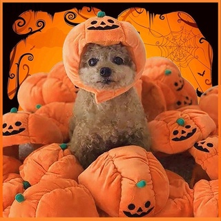 Disfraz de halloween gato perro sombreros mascotas decoración sombrero de calabaza tocado para perros gatos cachorros fiesta lindo suave