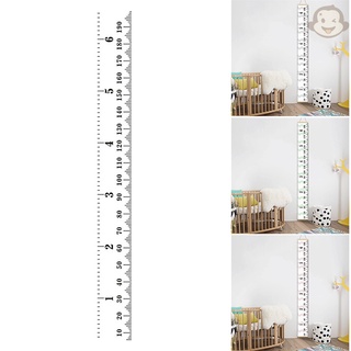 Colgante tabla de crecimiento de los niños de altura regla de 2m enrollable de tela de crecimiento regla para niños bebé cumpleaños hogar decoración de pared