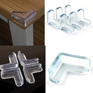 [meetyou] 4 piezas/protector de esquina para escritorio de mesa transparente/cojín de seguridad para bebés/protector de parachoques1s cl