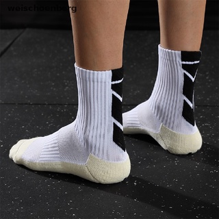 [rg] calcetines de fútbol antideslizantes engrosados transpirables para hombre y mujer al aire libre.
