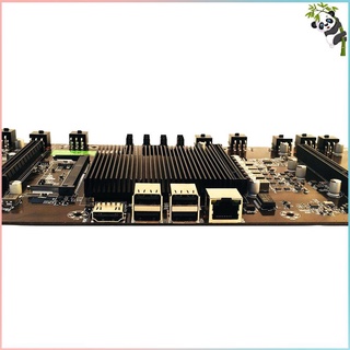 HM65 Chip 8 ranura para tarjetas BTC todo condensador de estado sólido Multi tarjeta gráfica minería placa base soporte 1660/2070/3090/Rx580