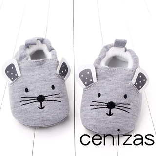 CZ-Bebé Niños Niñas Zapatillas , Suela Suave No Skid Cuna Zapatos De Casa Lindo Animal Invierno Caliente Botines (1)
