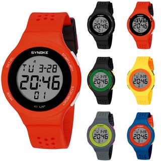 [pm] Reloj de pulsera Digital deportivo a la moda para hombres y mujeres a prueba de agua con alarma y fecha