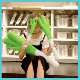 42cm Creativo Japón Anime Hatsune Miku Cosplay Props Felpa Suave Relleno Verde Chalote Largo Cebolla Muñeca (1)