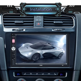 <koreachic> Universal multiuso 7 pulgadas alta claridad Bluetooth compatible con coche Auto Video Radio FM reproductor MP5 (5)