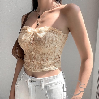 gga-camisa de encaje floral sexy para mujer transparente de malla con hombros descubiertos sin espalda