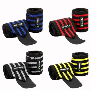 ANNAES Sports Bandages Weightlifting Bracers Wrist Wraps Elastic Brace Stripe Gym Wrist Support Fitness Wristband/Multicolor (6)