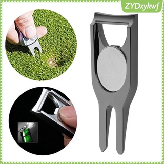 herramienta de golf divot con marcador de bola poner verde marca de pitch groove limpiador
