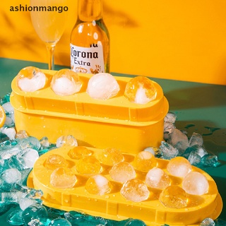 [ashionmango] Molde de silicona para hacer bolas de hielo, hogar, cocina, Hockey, Puck, bandeja de hielo redonda