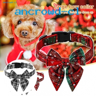 un collar de navidad suave para perros festival collar decorativo arco cómodo accesorios para mascotas