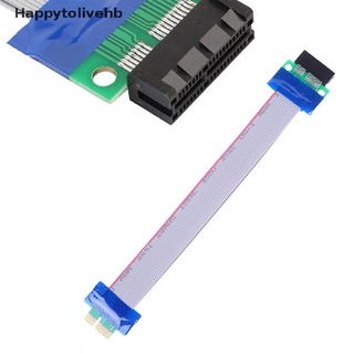 [Happytolivehb] PCI Express Flex Relocate Cable PCI-E 1X to 1x Slot Riser Card Ribbon for Miner [HOT]