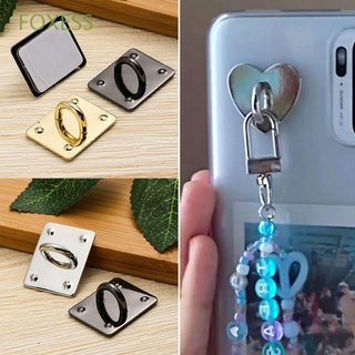 FOXESS 3PCS Phone Case DIY Pendant Heart Shape Buckle Metal Buckle Mobile Phone Holders Phone Accessories Square Buckle INS STYLE Adhesive Hooks Phone Hooks (1)