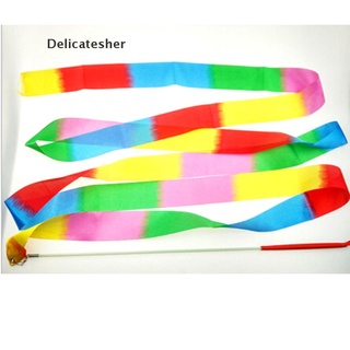 [delicatesher] cinta de baile para niños de 4 m, gimnasio, arte rítmico, gimnasia, ballet, barra de giro caliente
