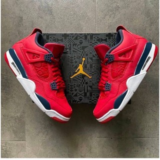 Jordan 4 FIBA gym zapatos rojo premium original/zapatos de hombre
