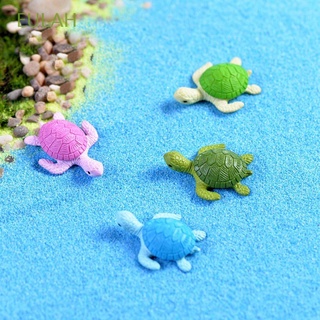 eulah casa de muñecas miniaturas de dibujos animados bonsai decoración micro paisaje artesanía figura musgo resina tortuga hogar hadas jardín/multicolor