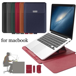 fundas impermeables de piel sintética para portátil, 14, 15, bolsa de manga para portátil de 13, 16 pulgadas, para macbook air, bolsa para notebook