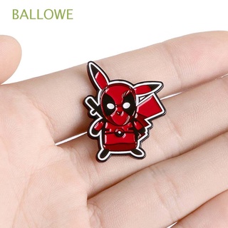 BALLOWE Cute Anime Deadpool Brooch Cartoon Lapel Brooch Brooches Pin Classic Character Jewelry Accessories Creative Kid Gift For Women Badge Pin Enamel Pin/Multicolor