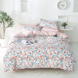 Color flores impresión ropa de cama conjunto de ropa de cama King Queen funda de edredón sábana plana ropa de cama