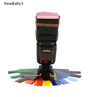 20 Colores/pack Flash Speedlite Gels Filtros Tarjetas Para Canon Para Cámara Nikon