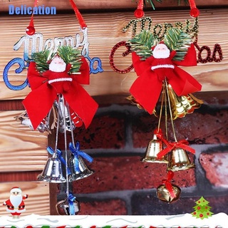 [delicación] Feliz navidad árbol de navidad adornos Jingle campana colgante colgante regalos de navidad