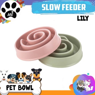 Lily"lily" mascota perro gato conejo alimentador lento platos de comida antideslizante herramienta de alimentación