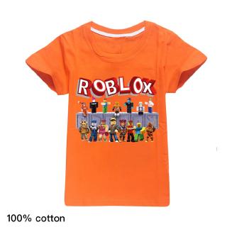 2020 nuevo 100% algodón ROBLOX impresión de dibujos animados niños Casual camisetas Tops niños moda manga corta camiseta niñas verano camisetas ropa ropa (3)