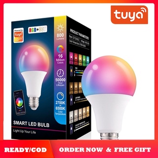 Tuya Smart Led Bombilla Luz 10W Bluetooth-compatible Lámpara E27 RGBW De Cambio De Color Lampada RGB + CCT Decoración Del Hogar AC85-265V