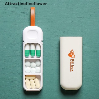 [aff] 1 caja de pastillas portátil para tablet, dispensador de pastillas, cajas de medicina, organizador de 3 rejillas, organizador de 3 rejillas, atractivefineflower