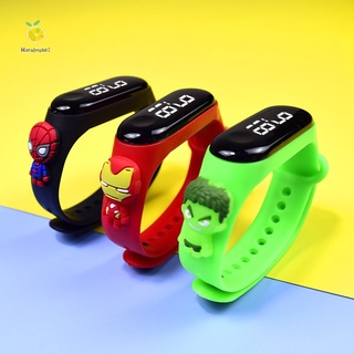 Reloj Electrónico Impermeable Para Niños LED Show Batman Superman Diseño
