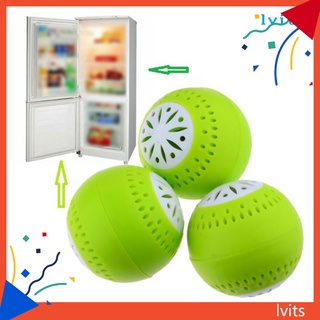 LVIT 3Pcs Fridge Odor Eliminator Home Refrigerator Deodorizer Freshness Fridgeballs