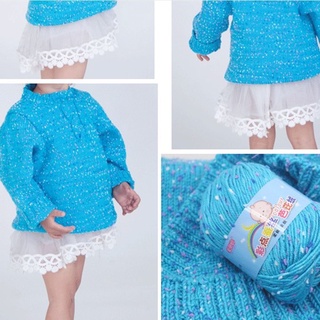 pandora benang kait leche algodón proteína suave terciopelo hilo de alta calidad suéter puntos guisantes color lana tejida a mano (6)