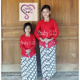 Kutubaru brocado Kebaya niños - niño brocado Javanese blusa - niño personalizado Javanese blusa