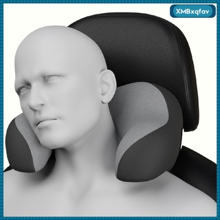 almohada extraíble en forma de u para coche, cómodo, cojín para el cuello, asiento de viaje, reposacabezas (2)
