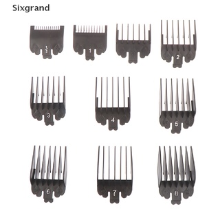 [sixgrand] 10 pzs peines para cortapelos/kit de guía para recortadora de pelo/protectores de 1.5-25 mm/herramientas de salón cl