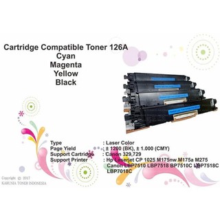 Compatible HP CE313A 126A Magenta CP1025 CP1025nw M175nw B