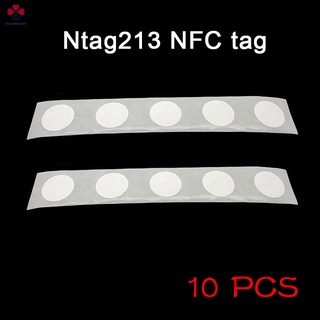 10pcs NFC etiquetas pegatina MHZ 25mm Chip Universal Durable para teléfono móvil