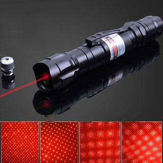 lápiz puntero láser rojo de alta potencia 650nm brillante de un solo punto estrellado visible lazer