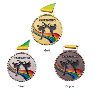outdoo medalla de juego deportivo premio oro plata cobre hornear pesca Taekwondo medalla