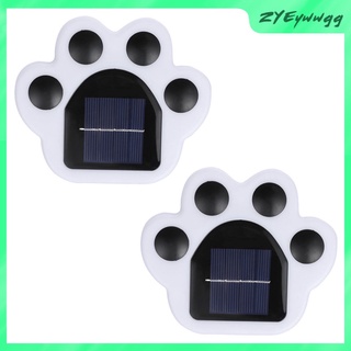 Solar Cat Paw Light Led Dog Puppy Animal Paw Lights Waterproof Yard Deck